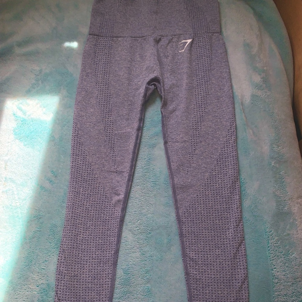 Gymshark Vital Seamless Leggings, Blue Marl XS